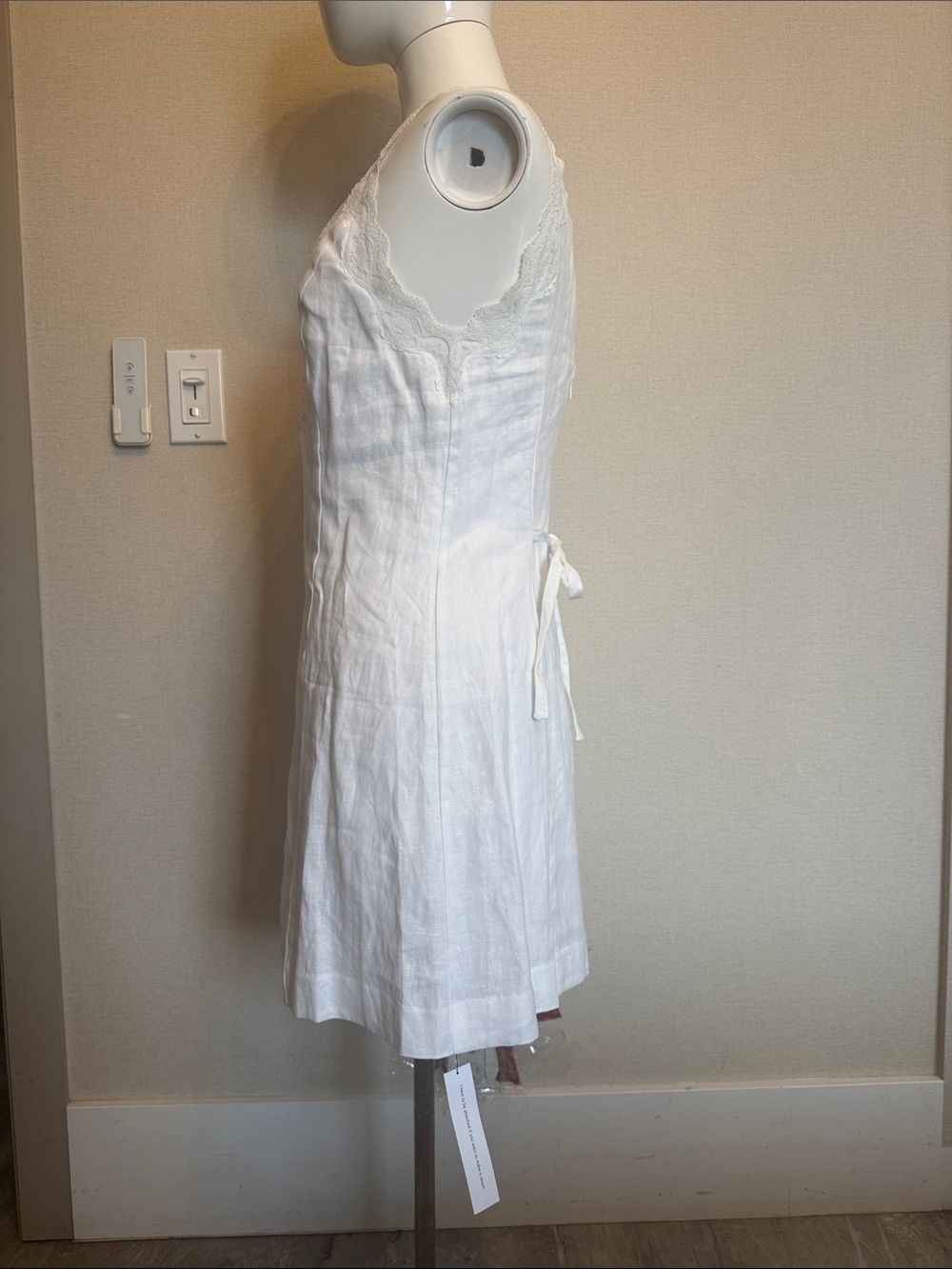 Reformation Kaya Linen Dress Ivory - Size 2 - Picture 3 of 6